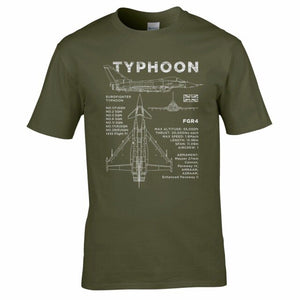 Euro Fighter Typhoon Aircraft T-shirt
